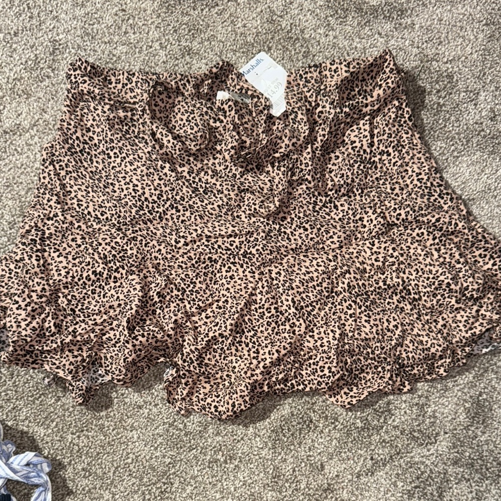 URBAN Romantics Leopard Print Skirt